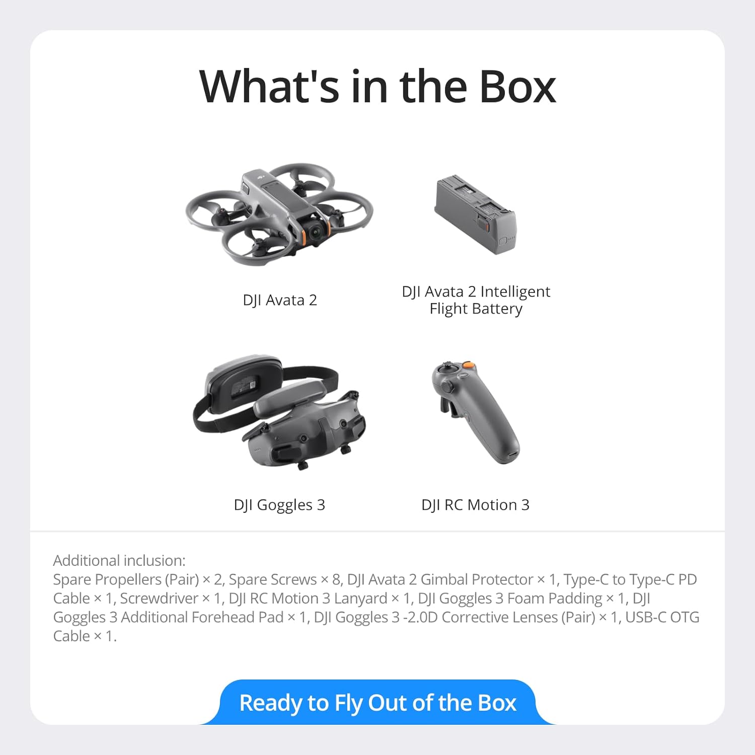  DJI Avata 2 FPV Drone with 1-Battery Fly More Combo